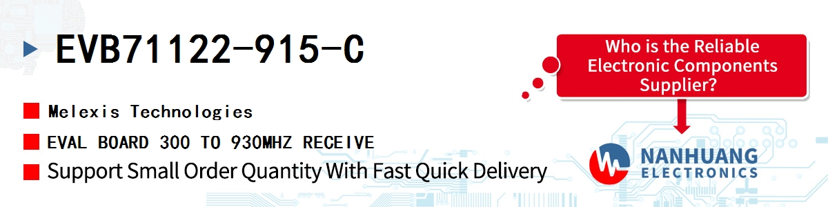 EVB71122-915-C Melexis EVAL BOARD 300 TO 930MHZ RECEIVE