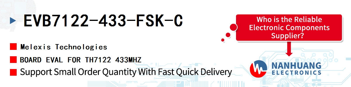 EVB7122-433-FSK-C Melexis BOARD EVAL FOR TH7122 433MHZ