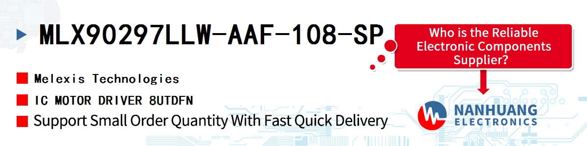 MLX90297LLW-AAF-108-SP Melexis IC MOTOR DRIVER 8UTDFN