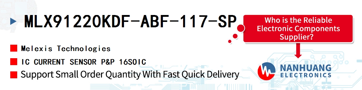 MLX91220KDF-ABF-117-SP Melexis IC CURRENT SENSOR P&P 16SOIC