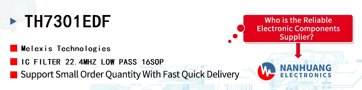 TH7301EDF Melexis IC FILTER 22.4MHZ LOW PASS 16SOP
